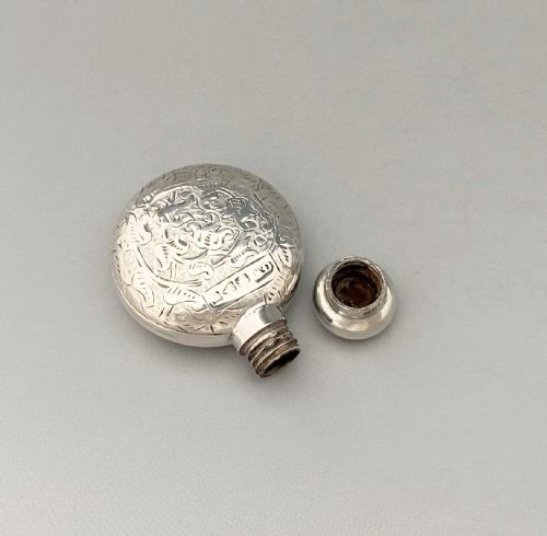 fig 2. A charming all silver Victorian scent bottle