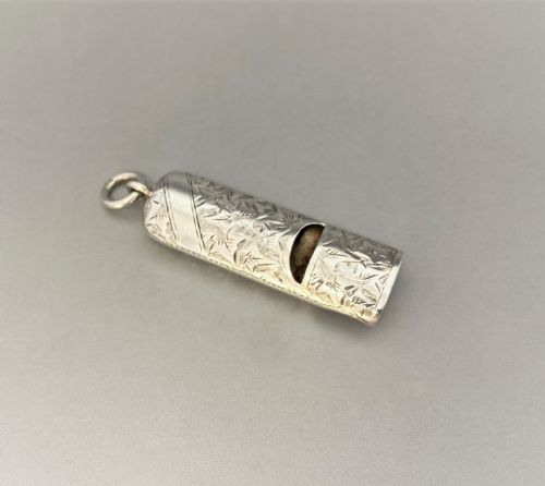 A Delightful Victorian Silver Dog Whistle