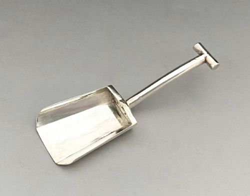 A Rare Georgian Novelty Silver Caddy Spoon