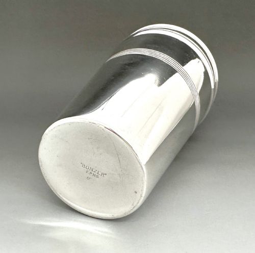 fig 1. A stylish Art Deco silver plated cocktail shaker