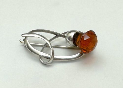 A Gorgeous Charles Horner Silver Thistle Brooch