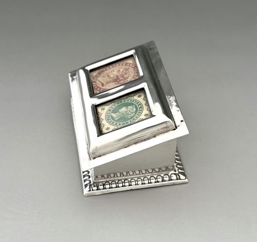 fig 1. An excellent Victorian silver double stamp box