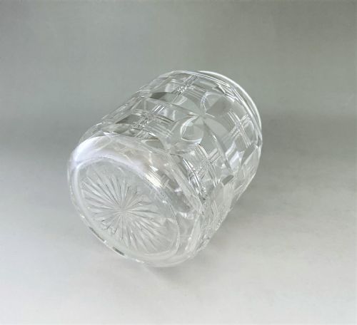 A GORGEOUS SILVER CUT GLASS PRESERVE JAR SPOON - ADDITIONAL PHOTO 3