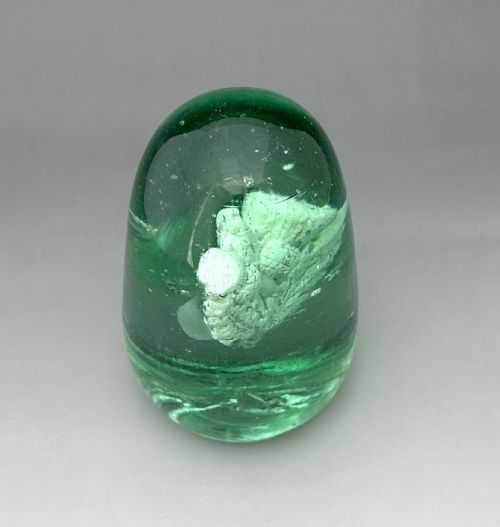 A RARE VICTORIAN GLASS DUMP WITH THISTLE SULPHIDE - ADDITIONAL PHOTO 2