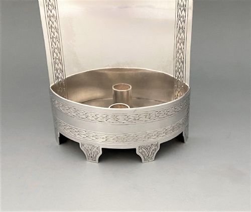 fig 1. A gorgeous Edwardian silver candle holder