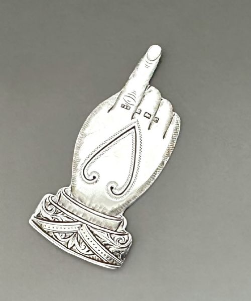 A Superb Edwardian Silver Novelty Bookmark