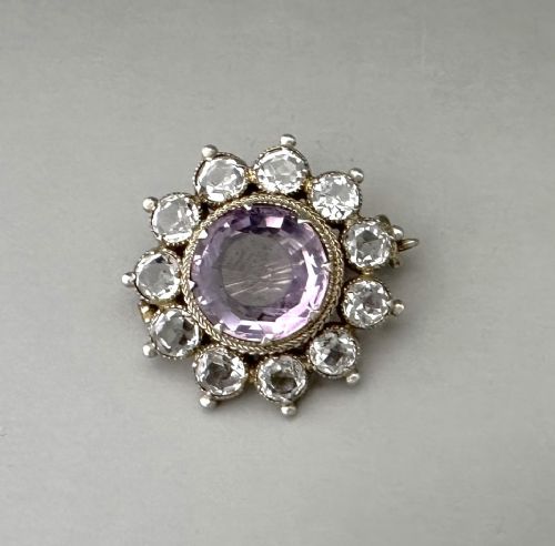 A Late Victorian Silver Cluster Brooch