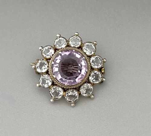 fig 1. A late Victorian silver cluster brooch