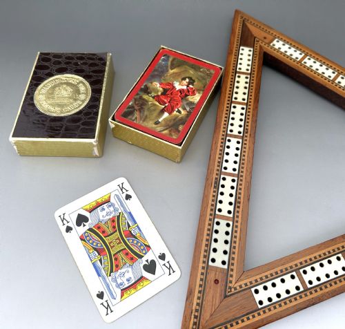 AN EXCELLENT MID VICTORIAN 3 HAND CRIBBAGE SET - ADDITIONAL PHOTO 3