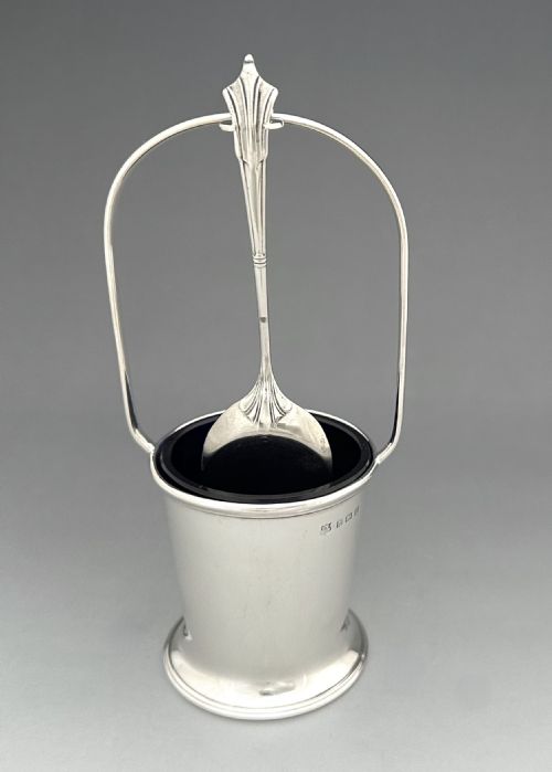 fig 2. An unusual George V silver preserve pot