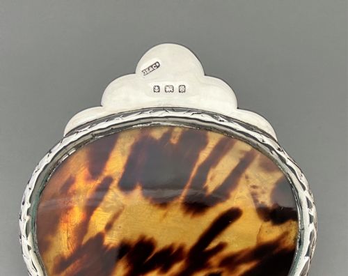 A QUALITY EDWARDIAN SILVER TORTOISESHELL DESK CLIP - ADDITIONAL PHOTO 6