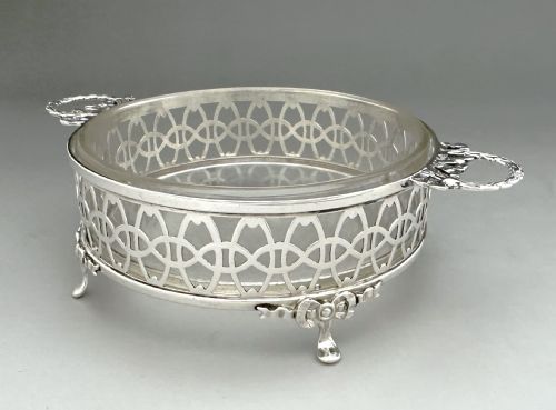 A GORGEOUS PIERCED SILVER BUTTER DISH KNIFE - ADDITIONAL PHOTO 5