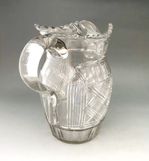 A HANDSOME ANGLOIRISH REGENCY CUT GLASS JUG - ADDITIONAL PHOTO 2