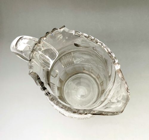 A HANDSOME ANGLOIRISH REGENCY CUT GLASS JUG - ADDITIONAL PHOTO 4