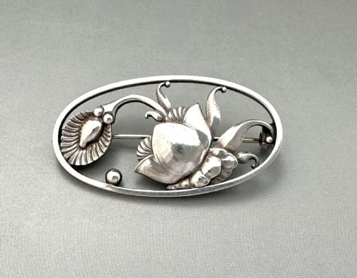 A Gorgeous Silver Georg Jensen Brooch