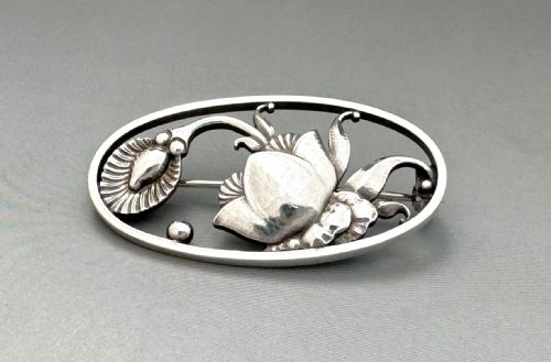 fig 1. A gorgeous silver Georg Jensen brooch