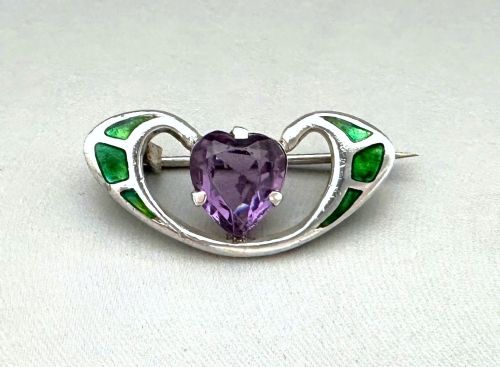 A Gorgeous Silver Brooch by Charles Horner