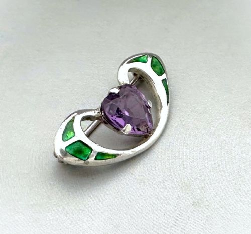 fig 1. A gorgeous silver brooch by Charles Horner