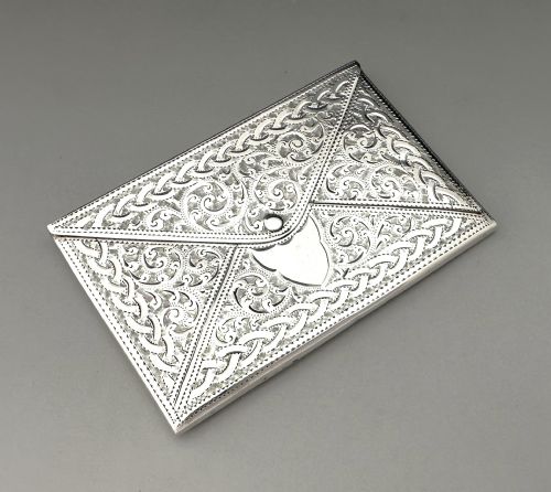 fig 1. A gorgeous Edwardian novelty silver card case
