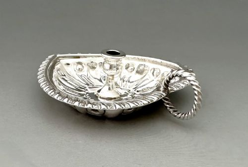fig 1. A William Comyns Victorian silver miniature go-to-bed.