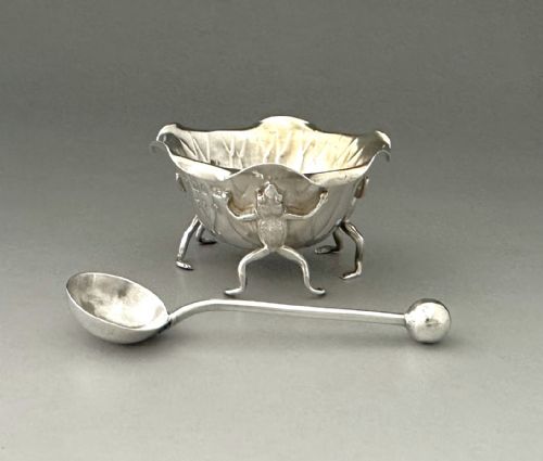 A Fabulous Victorian Silver Naturalistic Novelty Salt