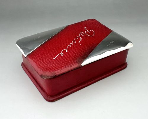 A WONDERFUL SILVER MOUNTED 'PATIENCE' BOX - ADDITIONAL PHOTO 2