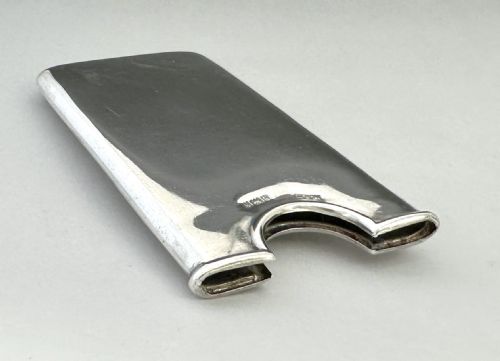 A DELIGHTFUL SILVER CONNEMARA MARBLE CARD CASE - ADDITIONAL PHOTO 2