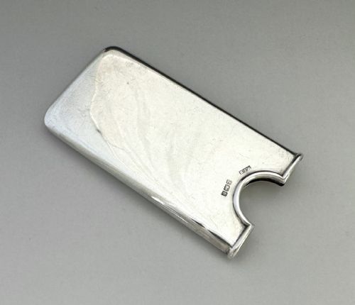 A DELIGHTFUL SILVER CONNEMARA MARBLE CARD CASE - ADDITIONAL PHOTO 4