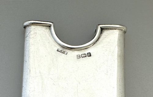 A DELIGHTFUL SILVER CONNEMARA MARBLE CARD CASE - ADDITIONAL PHOTO 5