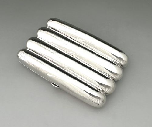 fig 1. A handsome Victorian silver 4 finger cigar case