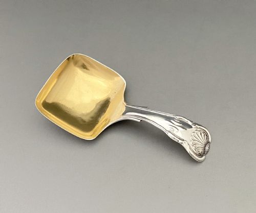 AN ATTRACTIVE GEORGIAN SILVER CADDY SPOON - ADDITIONAL PHOTO 1