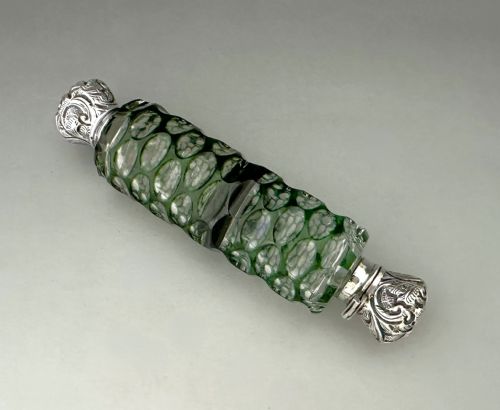 fig 1. A Lovely Victorian Silver Double Ended Scent Bottle