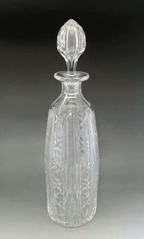 A SUPERB VICTORIAN CUT GLASS DECANTER - ADDITIONAL PHOTO 1