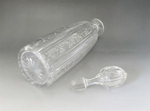 A SUPERB VICTORIAN CUT GLASS DECANTER - ADDITIONAL PHOTO 2