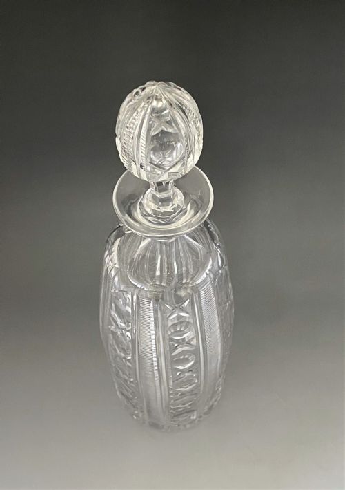 A SUPERB VICTORIAN CUT GLASS DECANTER - ADDITIONAL PHOTO 4