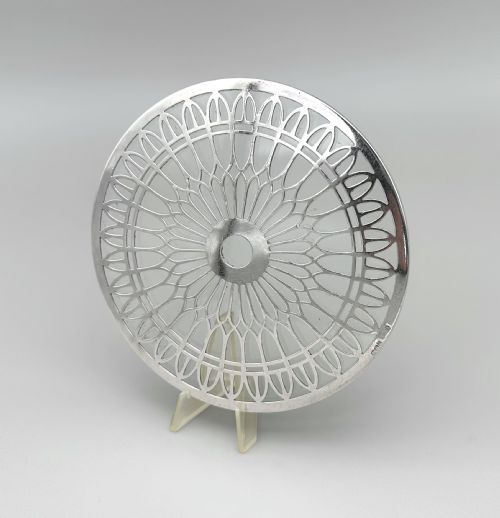 A Stylish Silver Mounted Large Teapot Stand/coaster