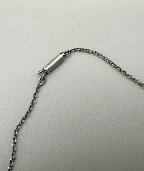 A LOVELY VICTORIAN SILVER TEARDROP NECKLACE PENDANT - ADDITIONAL PHOTO 2