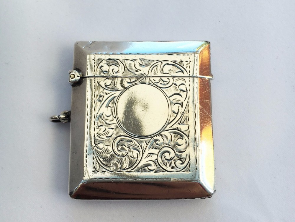 A charming George V silver vesta.