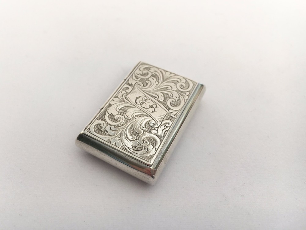 A charming mid-victorian silver pillbox