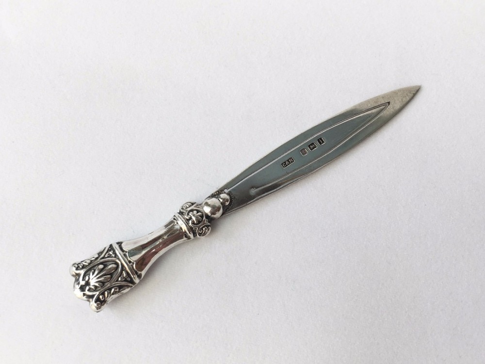 An interesting Edwardian silver 'sword' bookmark.