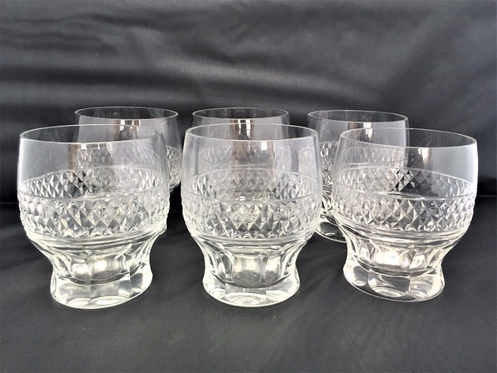 A good set of cut water glasses.