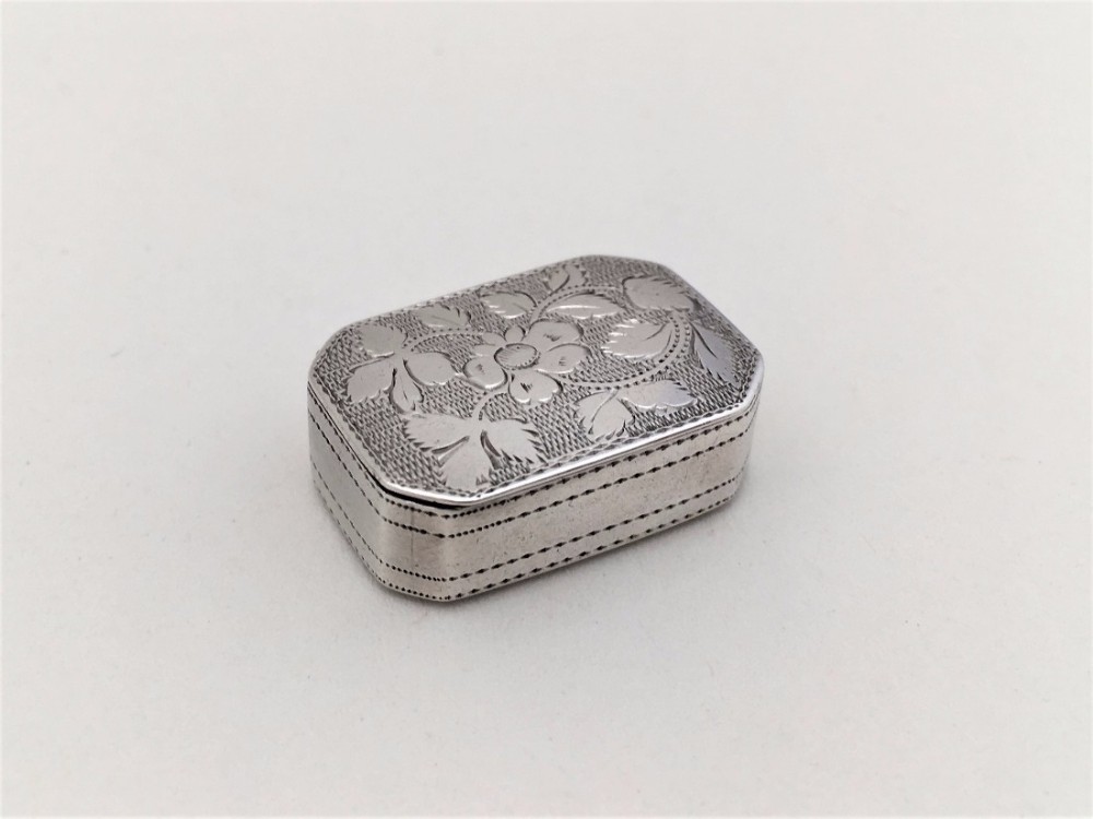 A delightful Georgian silver patch box.