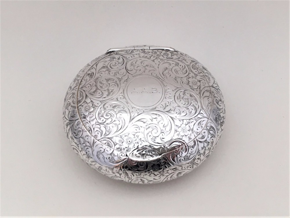 A fabulous silver George V tobacco box.