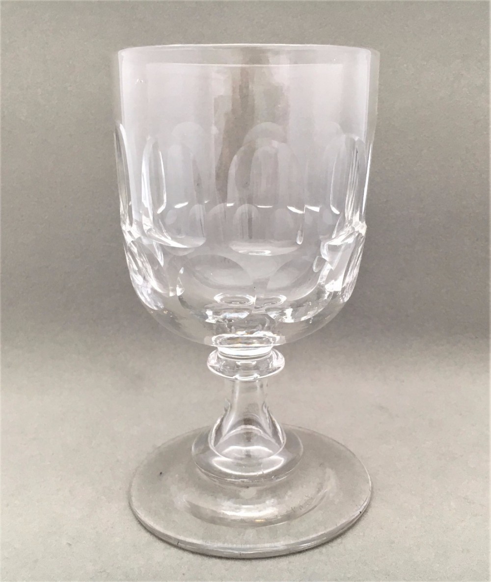 A Large Victorian cut glass goblet.