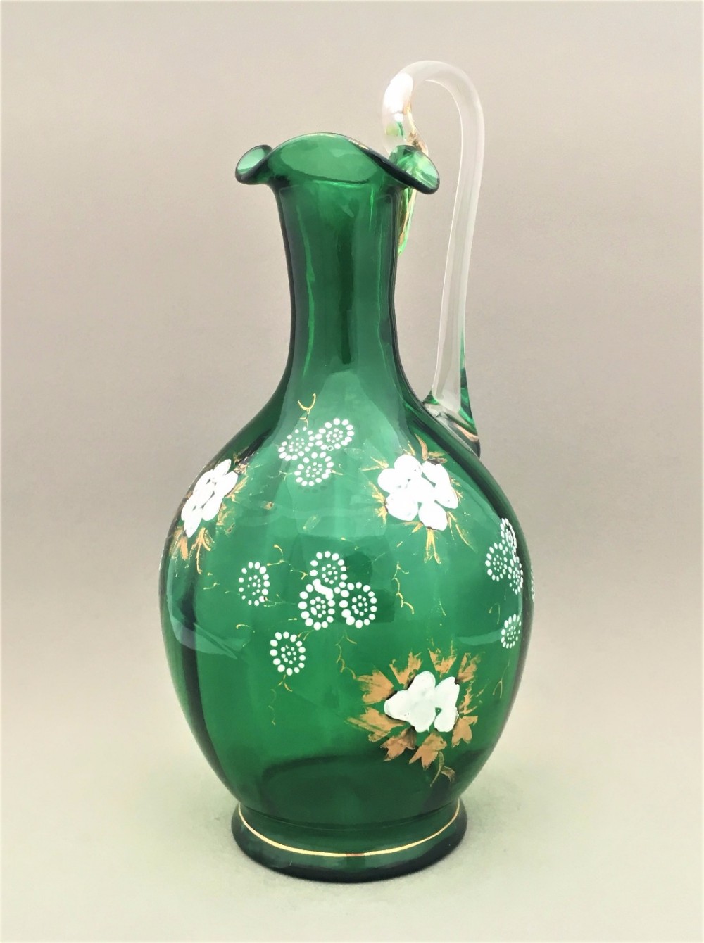A Charming Victorian enameled water jug.