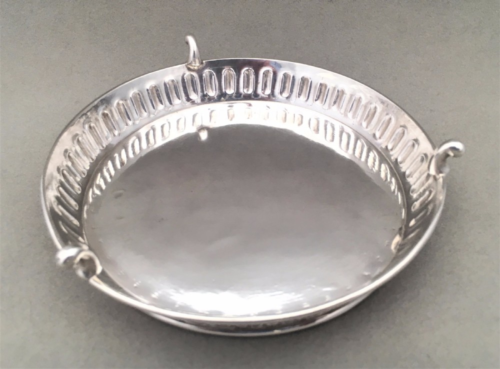 A Victorian Chester silver teapot stand or coaster. View III
