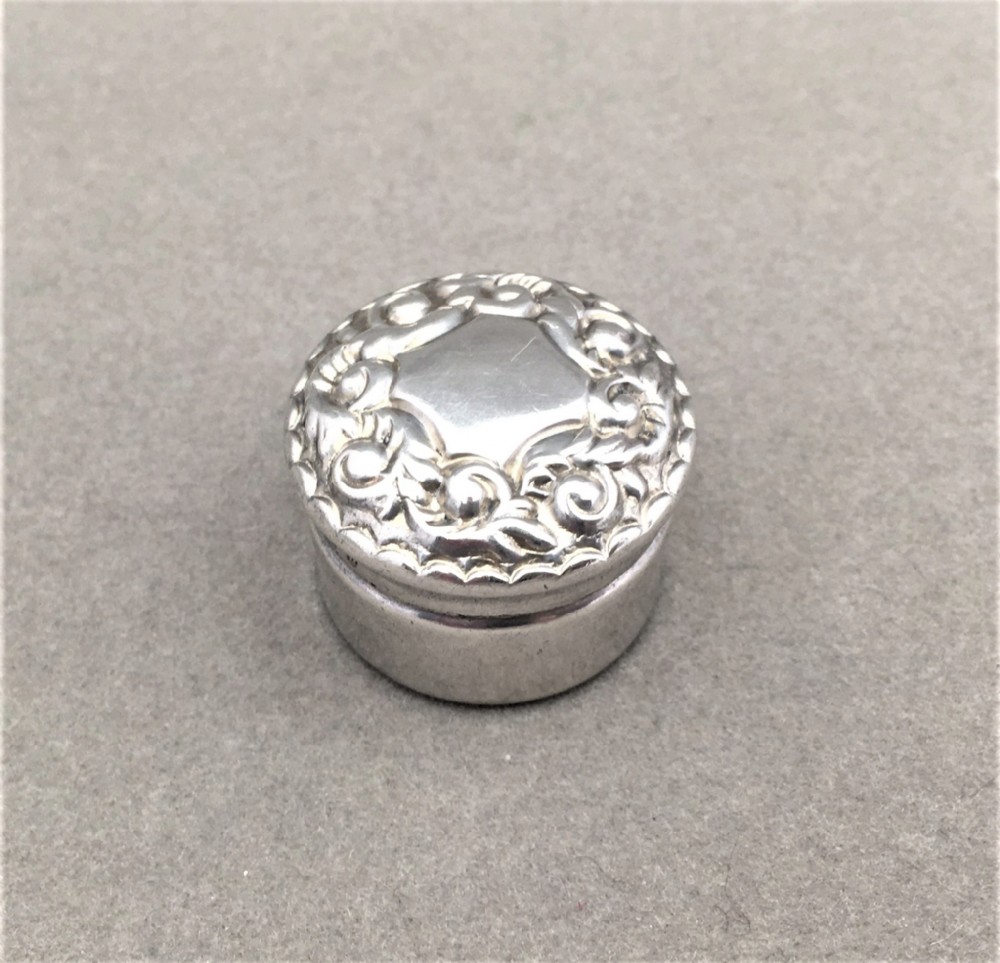 A Victorian Silver miniature Pillbox.
