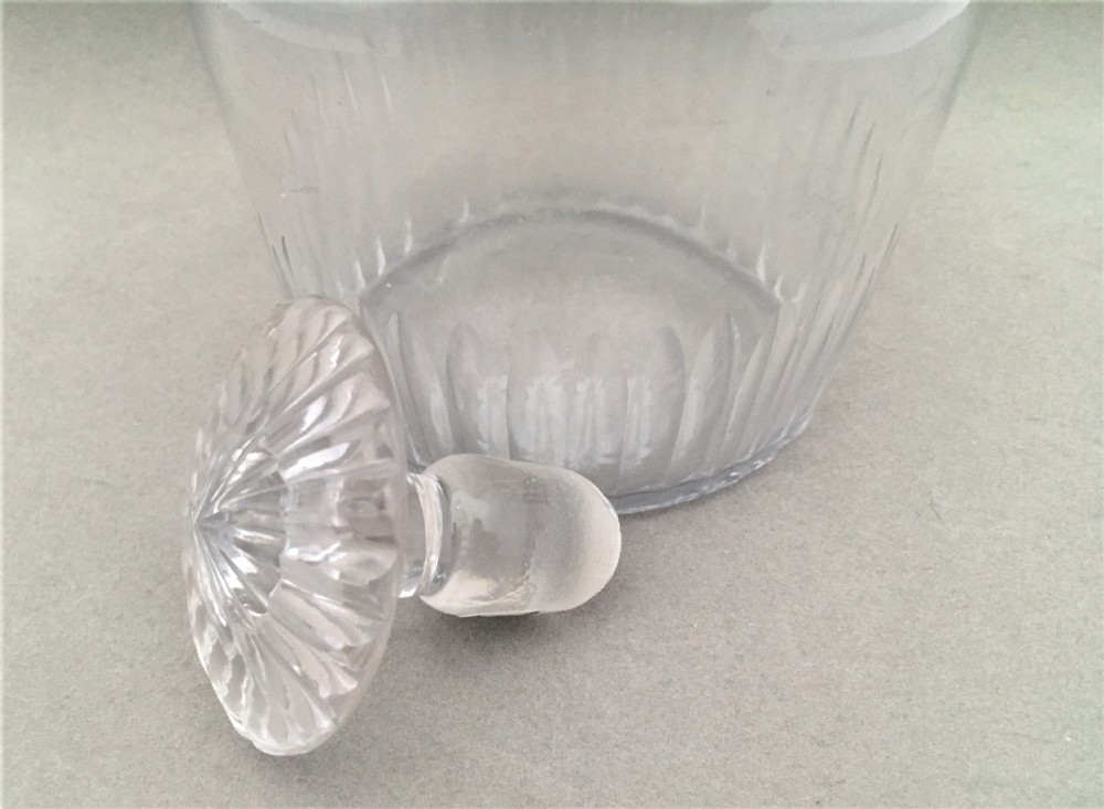 A georgian silver Madeira label and spirit decanter. View X