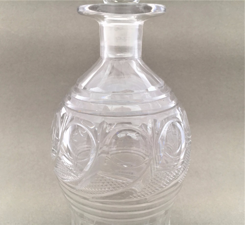 A handsome cut glass Victorian decanter View III