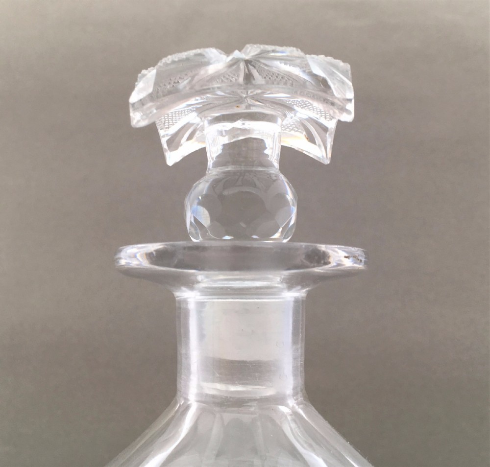 A handsome cut glass Victorian decanter View VI